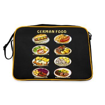 German food - Retro Bag - black/gold - Back