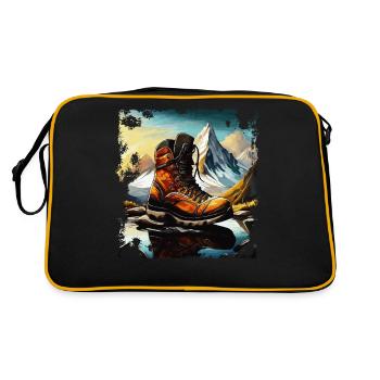HIKING BOOT - Retro Bag - black/gold - Back
