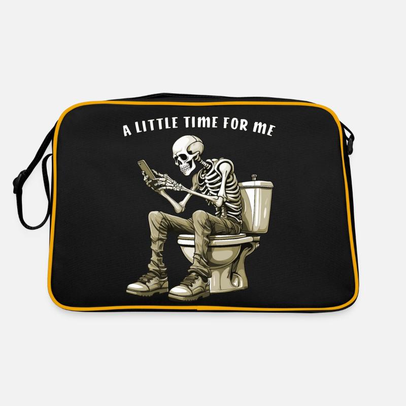 TOILETTE SQUELETTE UN PEU DE TEMPS POUR MOI Sac Retro