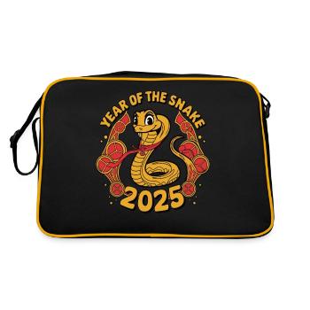 Chinese Year 2025 Year of the Snake - Retro Bag - black/gold - Back