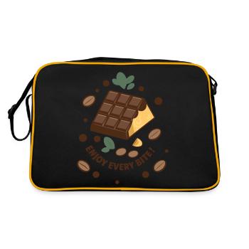 CHOCOLATE BARS - Retro Bag - black/gold - Back