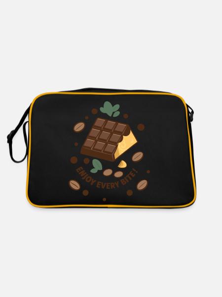 CHOCOLATE BARS - Retro Bag - black/gold - Back