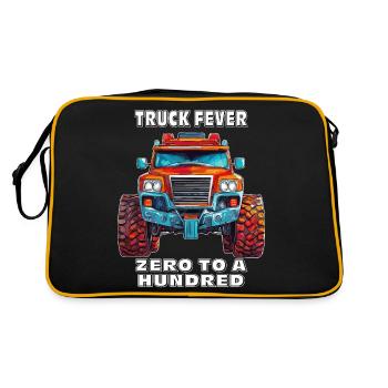AUTO TRUCK FEVER ZERO TO A HUNDRED - Retro Bag - black/gold - Back