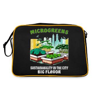 DURABILITÉ DES MICROGREENS DANS LA VILLE - Sac Retro - noir/or - Dos