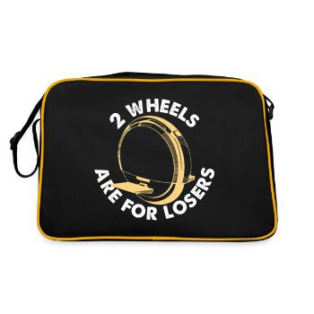 Deux roues sont pour les perdants EUC monowheel - Sac Retro - noir/or - Dos