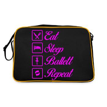 Ballet Repeat - Retro Bag - black/gold - Back