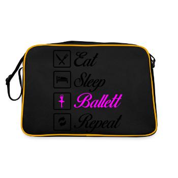 Ballet Repeat - Retro Bag - black/gold - Back