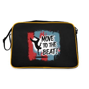 BREAK-TÄNZERIN - Retro Tasche - Schwarz/Gold - Hinten