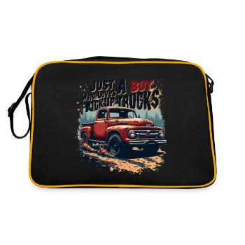 KLEINTRANSPORTER - Retro Tasche - Schwarz/Gold - Hinten