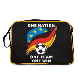 FOOTBALL ONE NATION ONE TEAM ONE WIN - Retro Bag - black/gold - Back