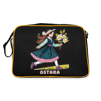 OSTARA ENFANT - Sac Retro - noir/or - Dos