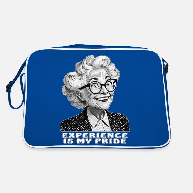 OLDER WOMAN EXPERIENCE IS MY PRIDE Retro Bag