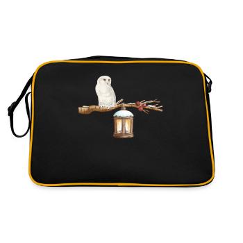 Winter-Eule Winter Owl - Retro Bag - black/gold - Back