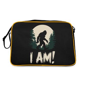 I AM BIG FOOT - Retro Bag - black/gold - Back