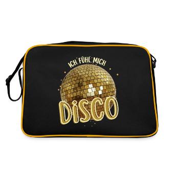 I Feel Disco Discotheque Party Sayings - Retro Bag - black/gold - Back