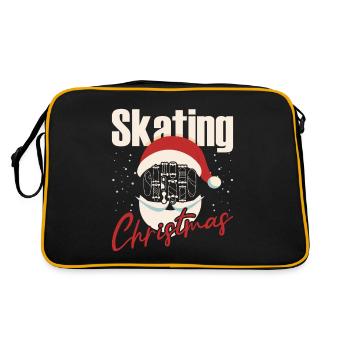 Skateboard Art For Boys Girls Men Skateboard Gifts - Retro Bag - black/gold - Back