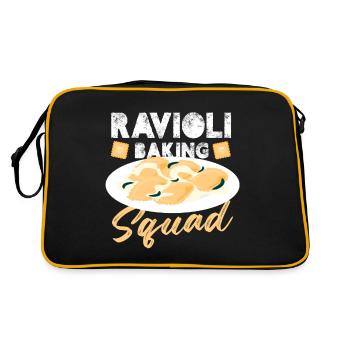 Ravioli Baking Squad Traditional Italian Pasta - Retro Bag - black/gold - Back