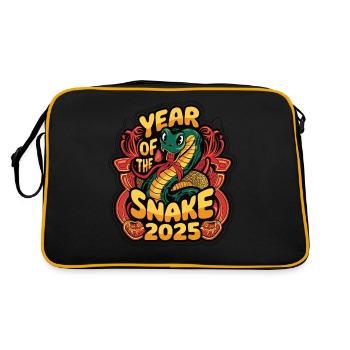 Chinese Year 2025 Year of the Snake - Retro Bag - black/gold - Back