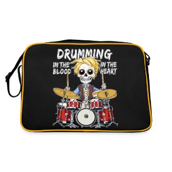 TAMBOURINER DANS LE CŒUR - Sac Retro - noir/or - Dos