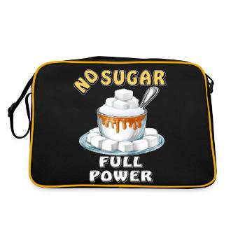 ZUCKER NO SUGAR FULL POWER - Retro Bag - black/gold - Back