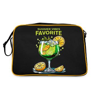 DRINK SPRITZ SUMMER VIBES FAVORI - Sac Retro - noir/or - Dos