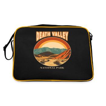 Parc national de la Vallée de la Mort paysage Retro Design - Sac Retro - noir/or - Dos