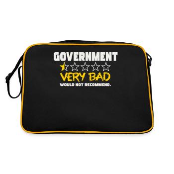 Gouvernement très mauvaise note Ne recommande pas - Sac Retro - noir/or - Dos