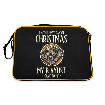 On Christmas Day I received playlist music - Retro Bag - black/gold - Back