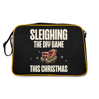 Faites Noël avec DIY Game Sleigh, Vacances - Sac Retro - noir/or - Dos