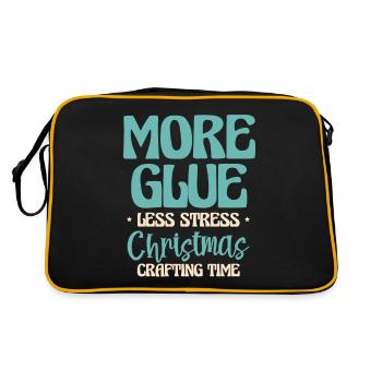 Plus de colle, moins de stress Temps de bricolage de Noël - Sac Retro - noir/or - Dos