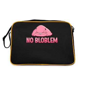 Funny Blobfish Cute Blobfish - Retro Bag - black/gold - Back