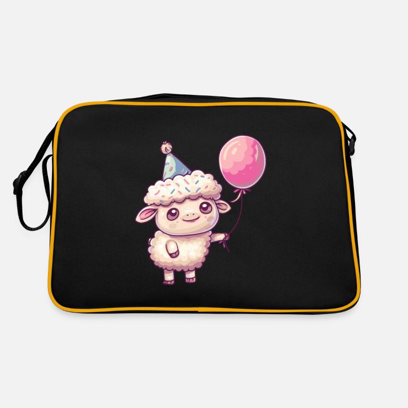 Bande dessinée d’anniversaire de mouton Sac Retro