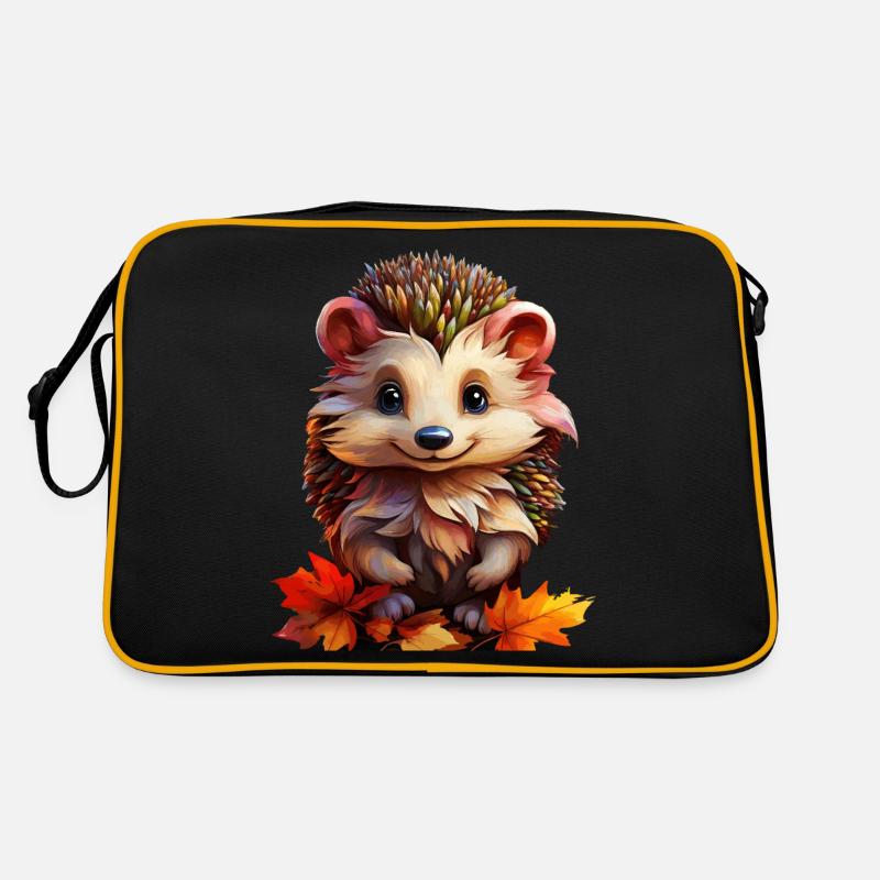 FEUILLES D’AUTOMNE HÉRISSON Sac Retro