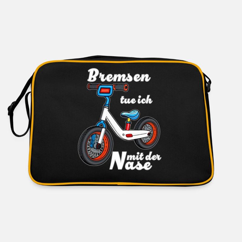I brake with my nose Retro Bag