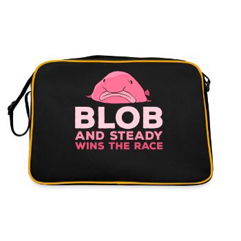 Funny Blobfish Cute Blobfish - Retro Bag - black/gold - Back