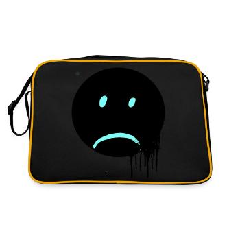 Geschenk für Männer, Damen, humorvoll, humorvoll T-Shirt - Retro Tasche - Schwarz/Gold - Hinten