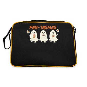 Pan-Tasmas Ghosts with Coffee and Flower - Retro Bag - black/gold - Back