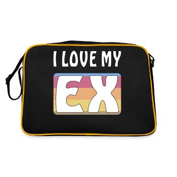 J’AIME MON EX - Sac Retro - noir/or - Dos