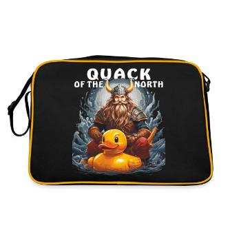 CANARD VIKING CHARLATAN DU NORD - Sac Retro - noir/or - Dos