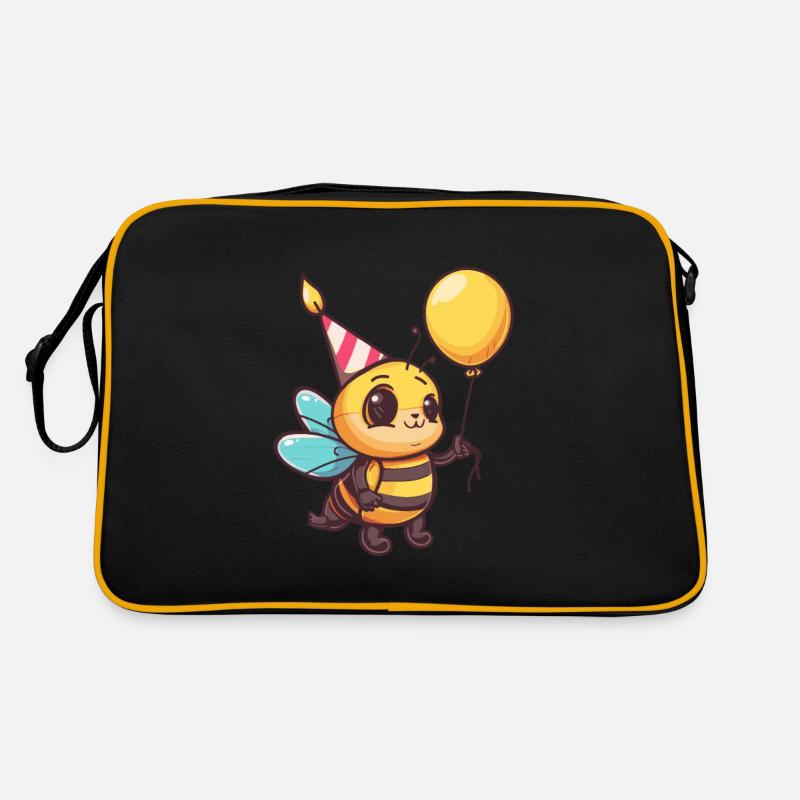 Bee Birthday Comic Cute Retro Bag
