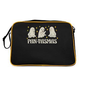 Pan-Tasmas Ghosts with Coffee and Flower - Retro Bag - black/gold - Back