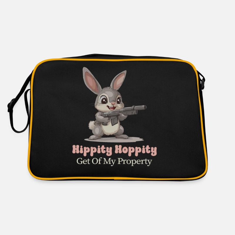 Hippity Hoppity Get Off My Property Funny Retro Bag