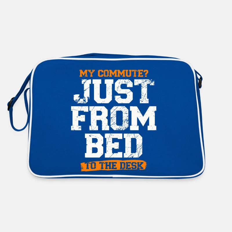 My way from bed to desk remote work fun Retro Bag