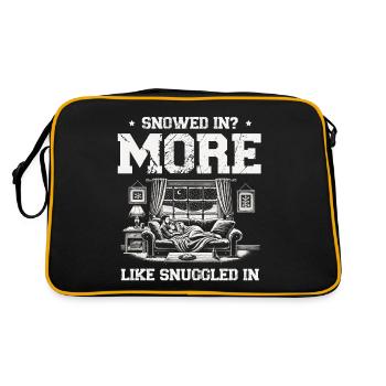 Enneigé, blotti, confort hivernal - Sac Retro - noir/or - Dos
