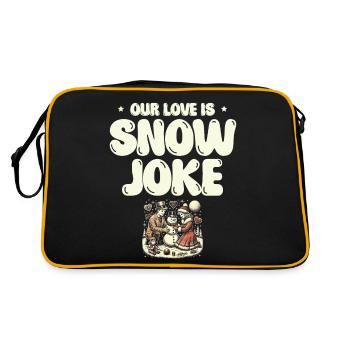 Notre amour Snow Wit, Humour d’hiver, Romantique - Sac Retro - noir/or - Dos