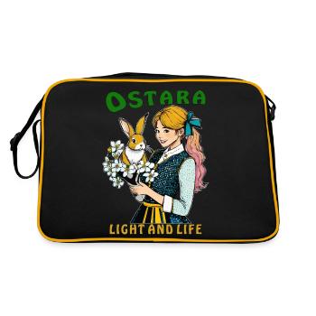 MRS. RABBIT FLOWER OSTARA LIGHT AND LIFE - Retro Bag - black/gold - Back