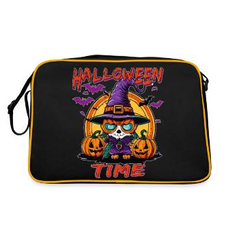 L’HEURE D’HALLOWEEN - Sac Retro - noir/or - Dos