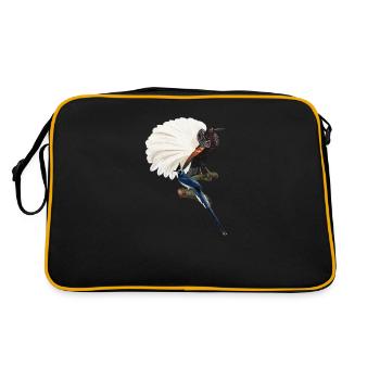 Exotische Vögel Illustration Oiseaux exotiques - Sac Retro - noir/or - Dos