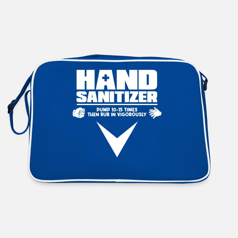 Hand Sanitizer Instructions Humorous Note for Retro Bag