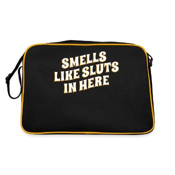 Sent comme ici Dictons humoristiques pour - Sac Retro - noir/or - Dos